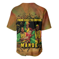 Sundiata Keita Baseball Jersey Griot Storytelling Scene, Epic of Sundiata Text and Heritage-Inspired Earth Tone - Wonder Print Shop