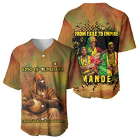 Sundiata Keita Baseball Jersey Griot Storytelling Scene, Epic of Sundiata Text and Heritage-Inspired Earth Tone - Wonder Print Shop