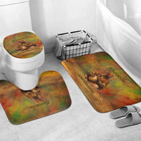 Sundiata Keita Bathroom Set Griot Storytelling Scene, Epic of Sundiata Text and Heritage-Inspired Earth Tone - Wonder Print Shop