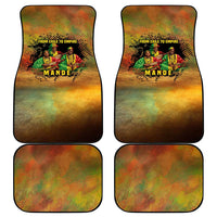 Sundiata Keita Car Mats Griot Storytelling Scene, Epic of Sundiata Text and Heritage-Inspired Earth Tone - Wonder Print Shop
