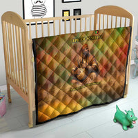 Sundiata Keita Quilt Griot Storytelling Scene, Epic of Sundiata Text and Heritage-Inspired Earth Tone - Wonder Print Shop