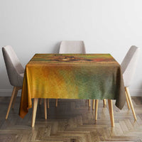 Sundiata Keita Tablecloth Griot Storytelling Scene, Epic of Sundiata Text and Heritage-Inspired Earth Tone - Wonder Print Shop