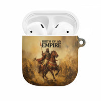 Sundiata Keita AirPods Case with Kirina 1235 Battle Map, Horseback Warrior and Birth of an Empire Design - Wonder Print Shop