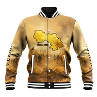 Sundiata Keita Baseball Jacket with Kirina 1235 Battle Map, Horseback Warrior and Birth of an Empire Design - Wonder Print Shop