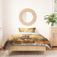 Sundiata Keita Bedding Set with Kirina 1235 Battle Map, Horseback Warrior and Birth of an Empire Design - Wonder Print Shop