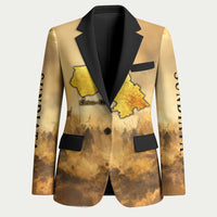 Sundiata Keita Blazer with Kirina 1235 Battle Map, Horseback Warrior and Birth of an Empire Design - Wonder Print Shop