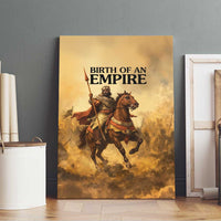 Sundiata Keita Canvas Wall Art with Kirina 1235 Battle Map, Horseback Warrior and Birth of an Empire Design - Wonder Print Shop