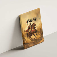Sundiata Keita Canvas Wall Art with Kirina 1235 Battle Map, Horseback Warrior and Birth of an Empire Design - Wonder Print Shop