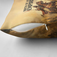 Sundiata Keita Pillow Cover with Kirina 1235 Battle Map, Horseback Warrior and Birth of an Empire Design - Wonder Print Shop