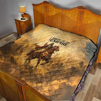 Sundiata Keita Quilt with Kirina 1235 Battle Map, Horseback Warrior and Birth of an Empire Design - Wonder Print Shop