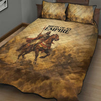 Sundiata Keita Quilt Bed Set with Kirina 1235 Battle Map, Horseback Warrior and Birth of an Empire Design - Wonder Print Shop