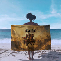 Sundiata Keita Sarong with Kirina 1235 Battle Map, Horseback Warrior and Birth of an Empire Design - Wonder Print Shop