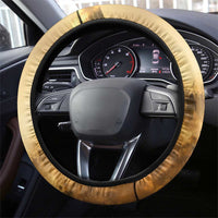 Sundiata Keita Steering Wheel Cover with Kirina 1235 Battle Map, Horseback Warrior and Birth of an Empire Design - Wonder Print Shop