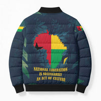Amilcar Cabral Bomber Puffer Jacket Guinea-Bissau African National Liberation Leader - Cultural Resistance Tribute - Wonder Print Shop