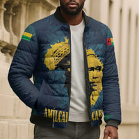 Amilcar Cabral Bomber Puffer Jacket Guinea-Bissau African National Liberation Leader - Cultural Resistance Tribute - Wonder Print Shop