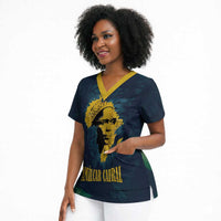 Amilcar Cabral Scrub Top Guinea-Bissau African National Liberation Leader - Cultural Resistance Tribute - Wonder Print Shop