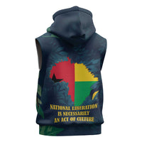 Amilcar Cabral Sleeveless Hoodie Guinea-Bissau African National Liberation Leader - Cultural Resistance Tribute - Wonder Print Shop