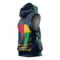 Amilcar Cabral Sleeveless Hoodie Guinea-Bissau African National Liberation Leader - Cultural Resistance Tribute - Wonder Print Shop