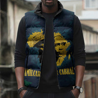Amilcar Cabral Sleeveless Puffer Jacket Guinea-Bissau African National Liberation Leader - Cultural Resistance Tribute - Wonder Print Shop