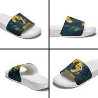 Amilcar Cabral Slide Sandals Guinea-Bissau African National Liberation Leader - Cultural Resistance Tribute - Wonder Print Shop