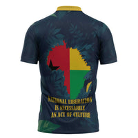 Amilcar Cabral Zipper Polo Shirt Guinea-Bissau African National Liberation Leader - Cultural Resistance Tribute - Wonder Print Shop