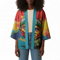 Amilcar Cabral Kimono Armed Activist Quote Raised Fist African Liberation Tribute - Colorful Paint Stroke - Wonder Print Shop