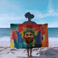 Amilcar Cabral Sarong Armed Activist Quote Raised Fist African Liberation Tribute - Colorful Paint Stroke - Wonder Print Shop