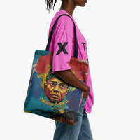 Amilcar Cabral Tote Bag Armed Activist Quote Raised Fist African Liberation Tribute - Colorful Paint Stroke - Wonder Print Shop