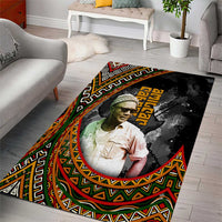 Amilcar Cabral Area Rug African Map with Chains Freedom Theme Revolutionary Liberation Tribute - Wonder Print Shop