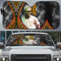 Amilcar Cabral Auto Sun Shade African Map with Chains Freedom Theme Revolutionary Liberation Tribute - Wonder Print Shop