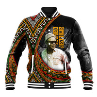Amilcar Cabral Baseball Jacket African Map with Chains Freedom Theme Revolutionary Liberation Tribute - Wonder Print Shop