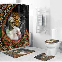 Amilcar Cabral Bathroom Set African Map with Chains Freedom Theme Revolutionary Liberation Tribute - Wonder Print Shop