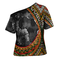 Amilcar Cabral Cross Shoulder Shirt African Map with Chains Freedom Theme Revolutionary Liberation Tribute - Wonder Print Shop