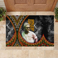 Amilcar Cabral Rubber Doormat African Map with Chains Freedom Theme Revolutionary Liberation Tribute - Wonder Print Shop