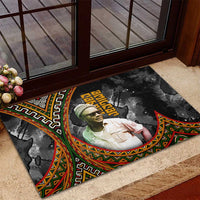 Amilcar Cabral Rubber Doormat African Map with Chains Freedom Theme Revolutionary Liberation Tribute - Wonder Print Shop