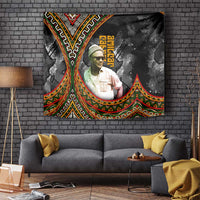 Amilcar Cabral Tapestry African Map with Chains Freedom Theme Revolutionary Liberation Tribute - Wonder Print Shop
