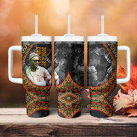 Amilcar Cabral Tumbler With Handle African Map with Chains Freedom Theme Revolutionary Liberation Tribute - Wonder Print Shop