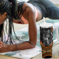 Amilcar Cabral Tumbler With Handle African Map with Chains Freedom Theme Revolutionary Liberation Tribute - Wonder Print Shop