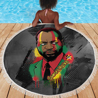 Samora Machel Beach Blanket Mozambique Liberation Graffiti Style Viva FRELIMO African Revolutionary - Wonder Print Shop
