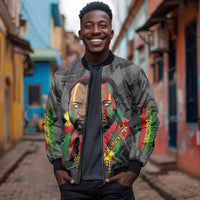 Samora Machel Bomber Jacket Mozambique Liberation Graffiti Style Viva FRELIMO African Revolutionary - Wonder Print Shop