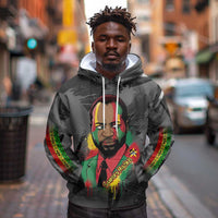 Samora Machel Hoodie Mozambique Liberation Graffiti Style Viva FRELIMO African Revolutionary - Wonder Print Shop