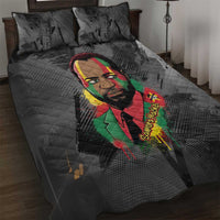 Samora Machel Quilt Bed Set Mozambique Liberation Graffiti Style Viva FRELIMO African Revolutionary - Wonder Print Shop