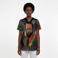 Samora Machel Scrub Top Mozambique Liberation Graffiti Style Viva FRELIMO African Revolutionary - Wonder Print Shop