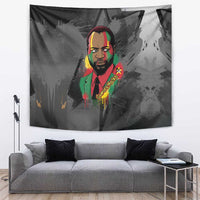 Samora Machel Tapestry Mozambique Liberation Graffiti Style Viva FRELIMO African Revolutionary - Wonder Print Shop