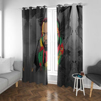 Samora Machel Window Curtain Mozambique Liberation Graffiti Style Viva FRELIMO African Revolutionary - Wonder Print Shop