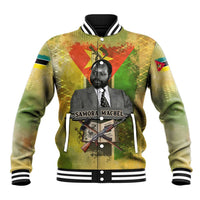 Samora Machel Baseball Jacket Mozambique Flag Unity and Victory Quote Liberation Struggle - African Freedom Tribute - Wonder Print Shop
