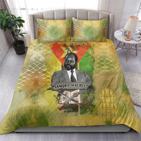 Samora Machel Bedding Set Mozambique Flag Unity and Victory Quote Liberation Struggle - African Freedom Tribute - Wonder Print Shop