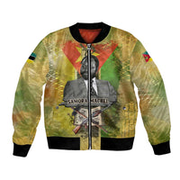 Samora Machel Bomber Jacket Mozambique Flag Unity and Victory Quote Liberation Struggle - African Freedom Tribute - Wonder Print Shop