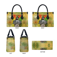 Samora Machel Leather Bag Mozambique Flag Unity and Victory Quote Liberation Struggle - African Freedom Tribute - Wonder Print Shop