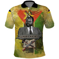 Samora Machel Polo Shirt Mozambique Flag Unity and Victory Quote Liberation Struggle - African Freedom Tribute - Wonder Print Shop